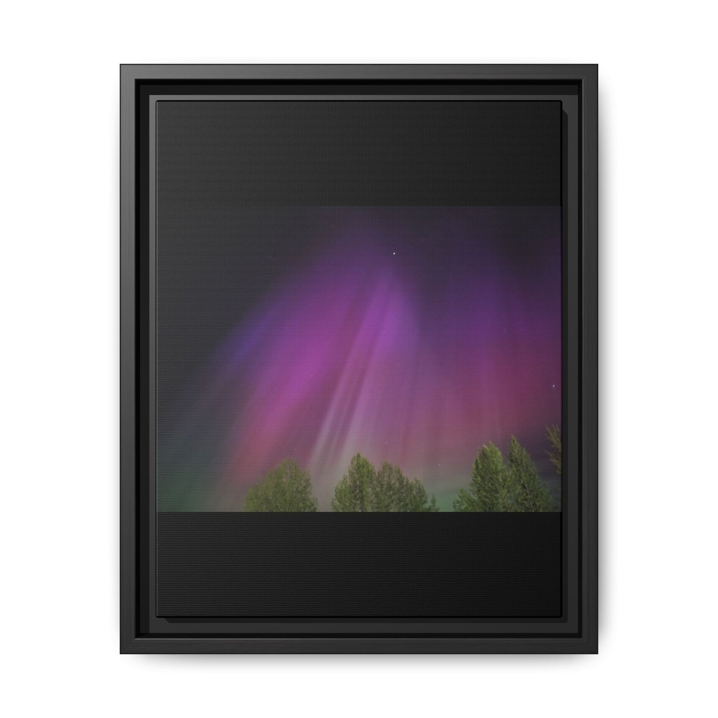 Quesnel BC northern lights Matte Canvas,
