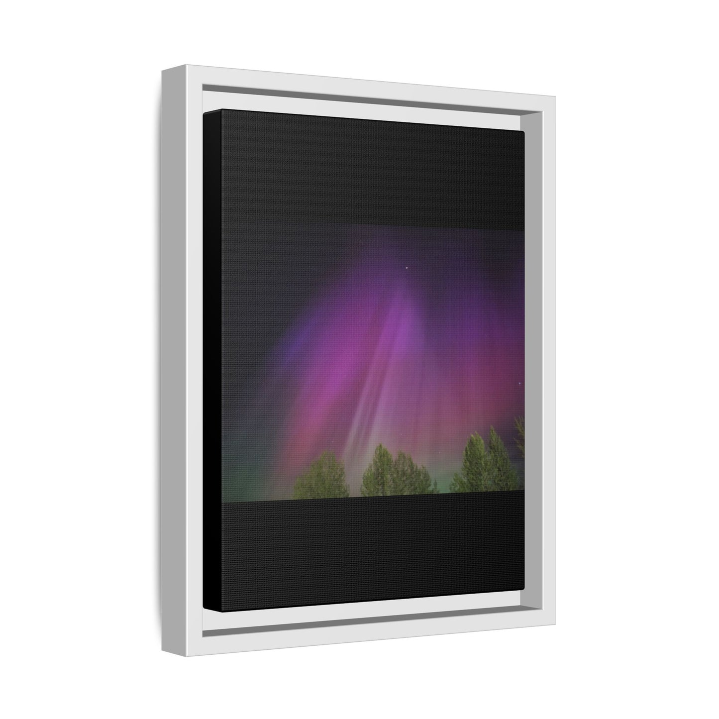 Quesnel BC northern lights Matte Canvas,