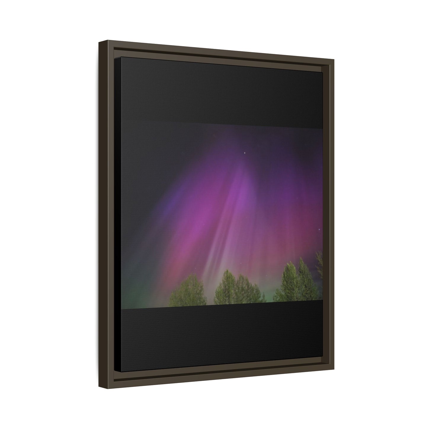 Quesnel BC northern lights Matte Canvas,