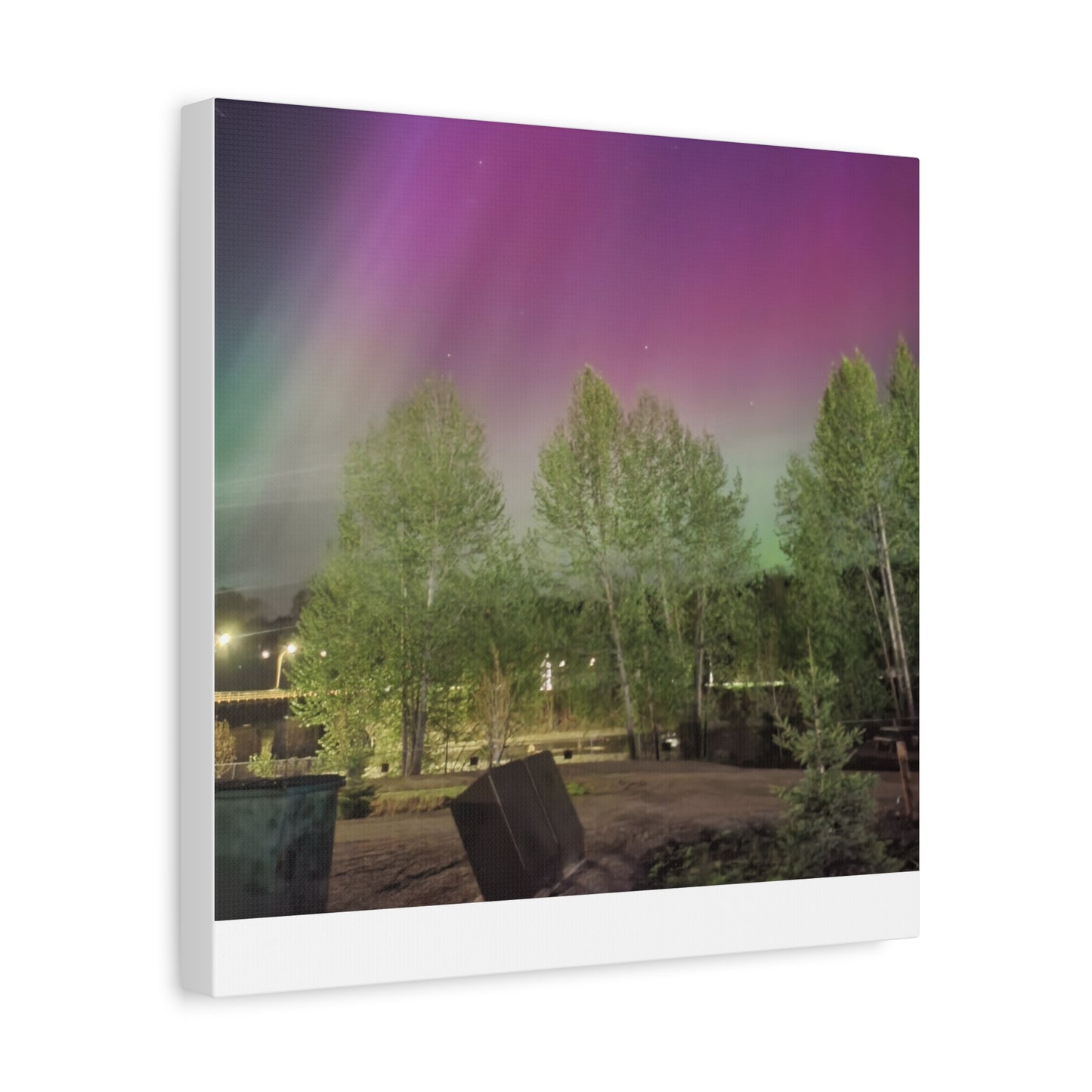 Quesnel BC northern lights 2 Matte Canvas