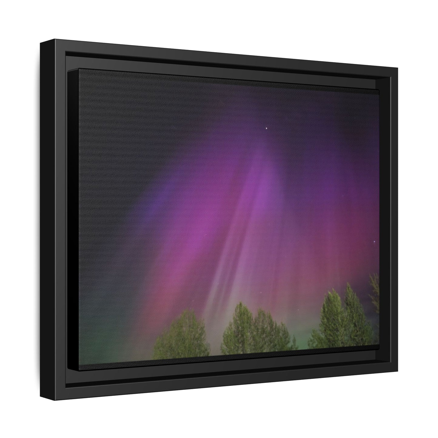 Quesnel BC northern lights Matte Canvas,