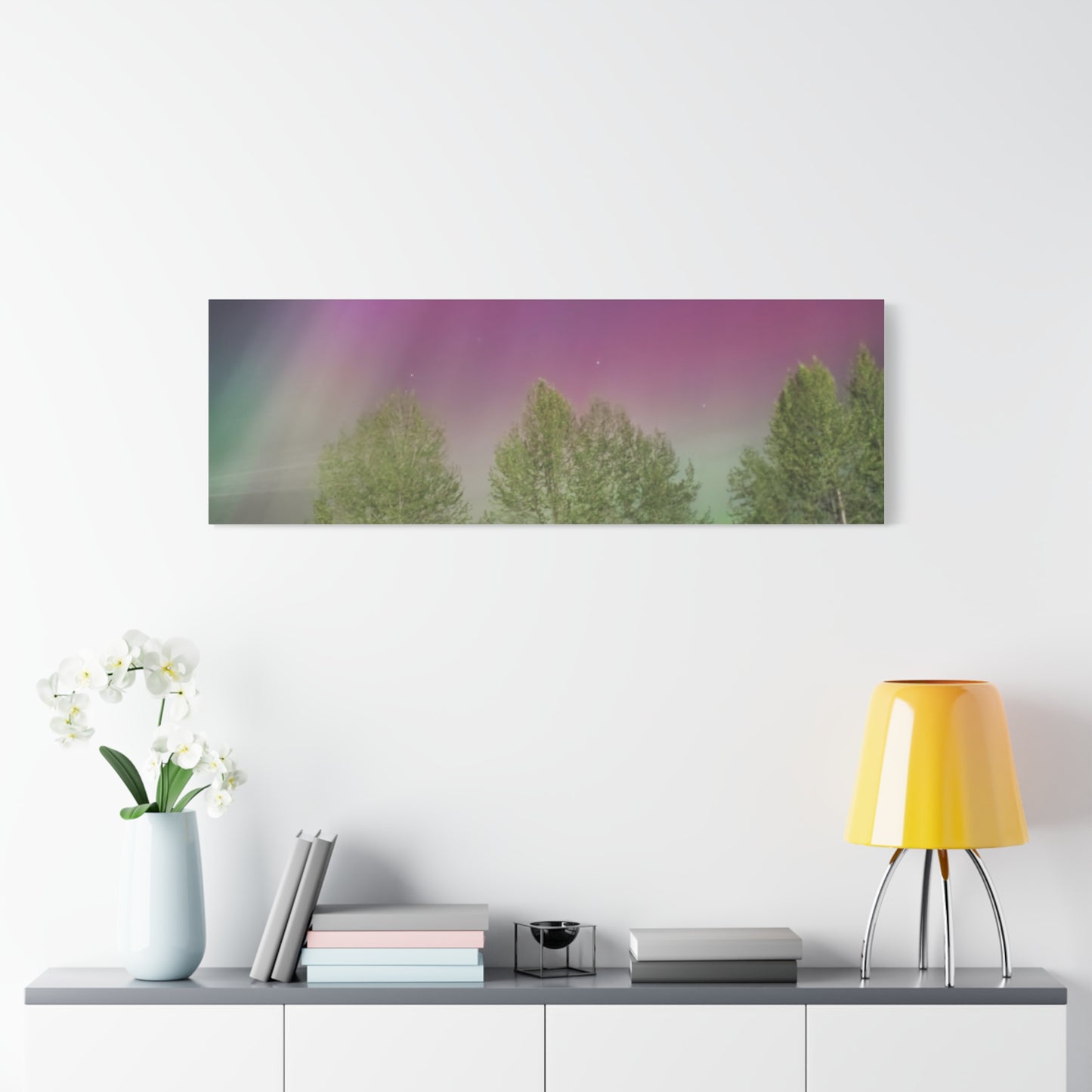 Quesnel BC northern lights 2 Matte Canvas