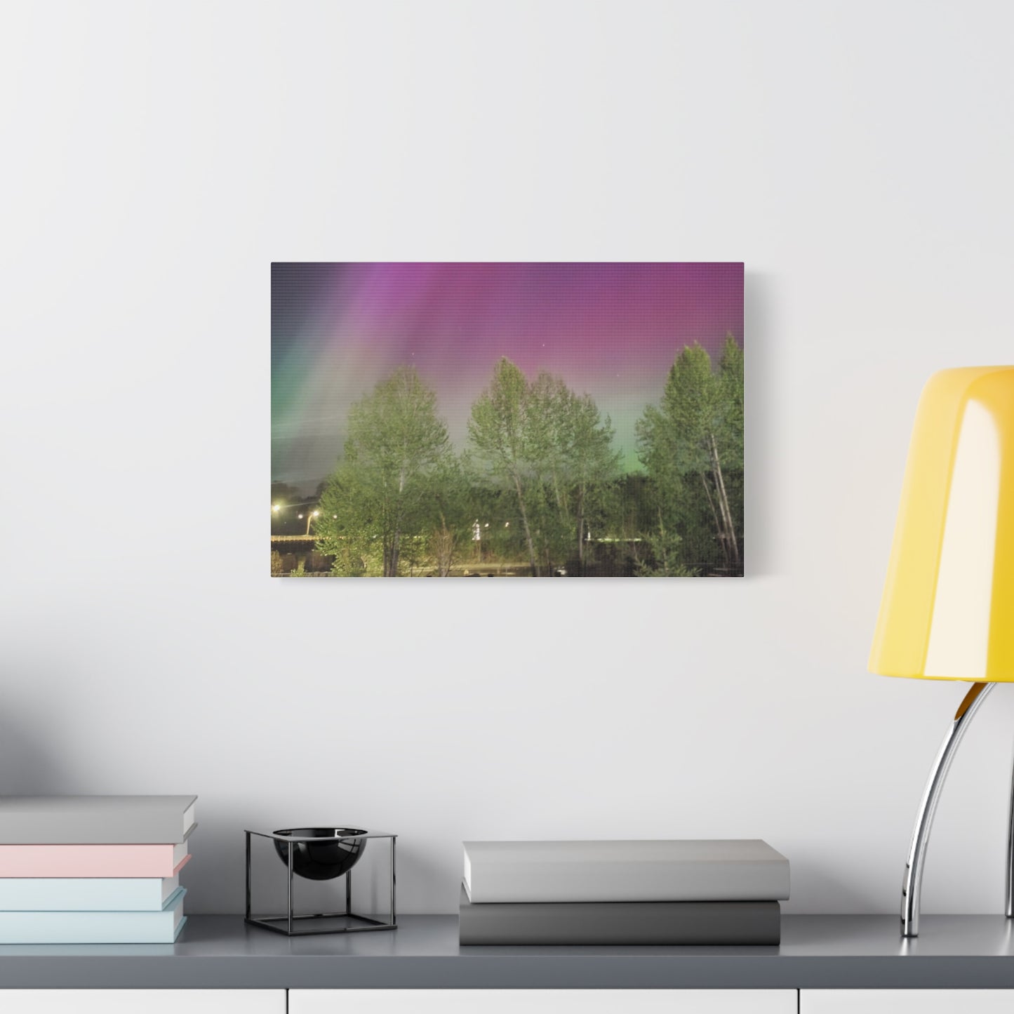 Quesnel BC northern lights 2 Matte Canvas