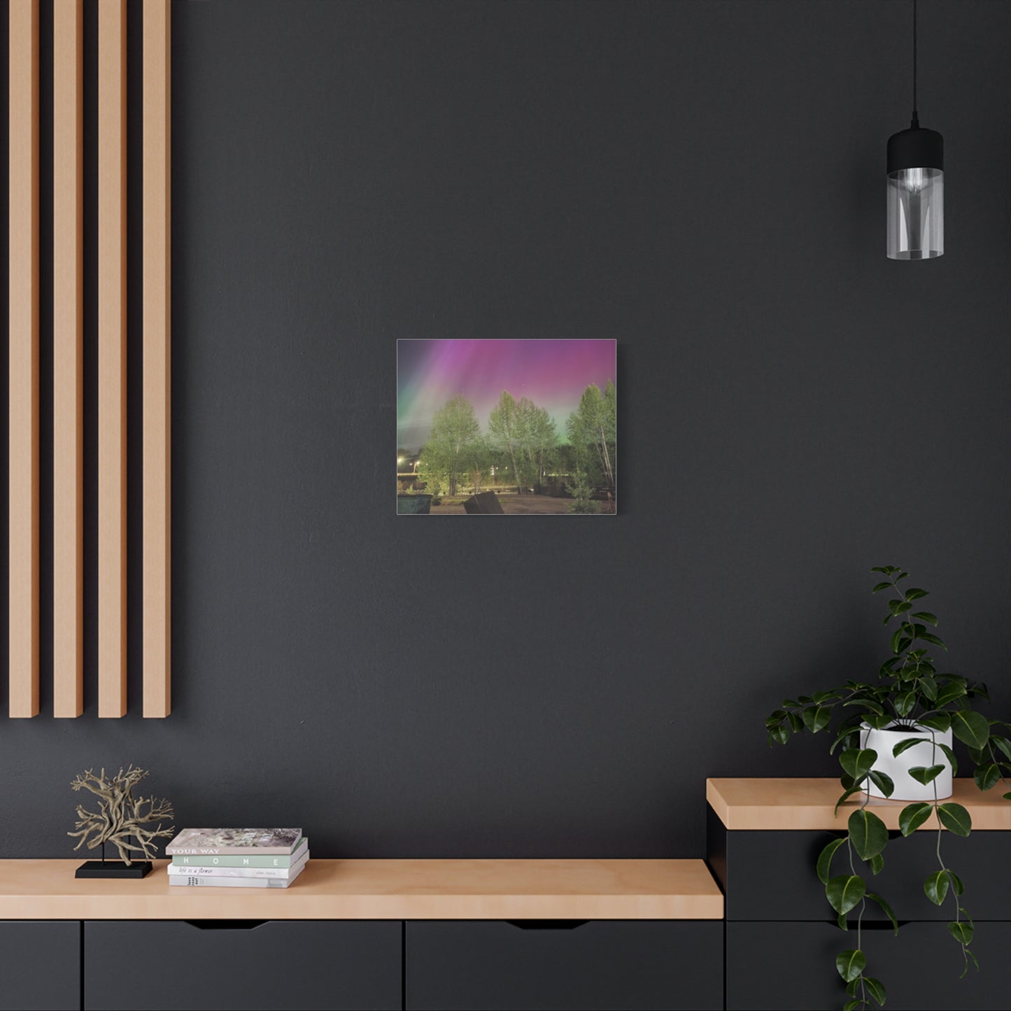 Quesnel BC northern lights 2 Matte Canvas