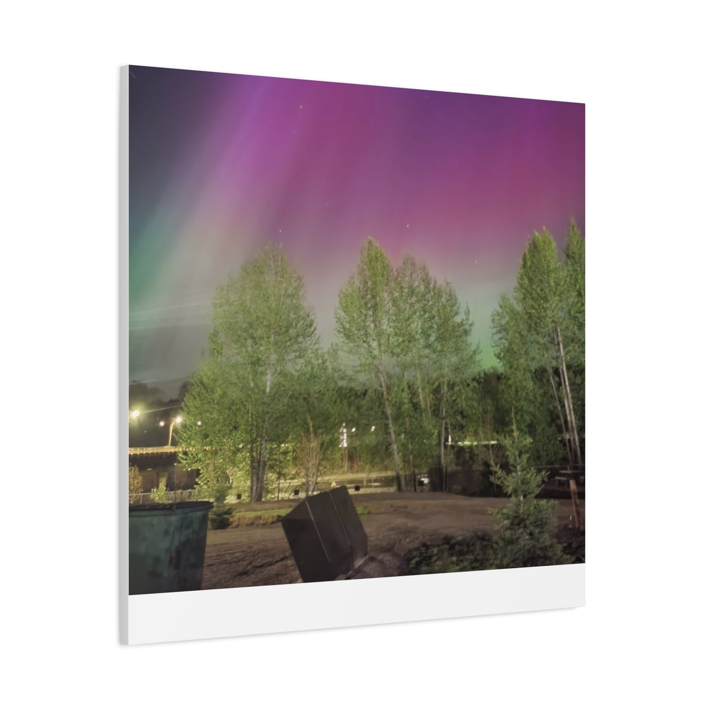 Quesnel BC northern lights 2 Matte Canvas