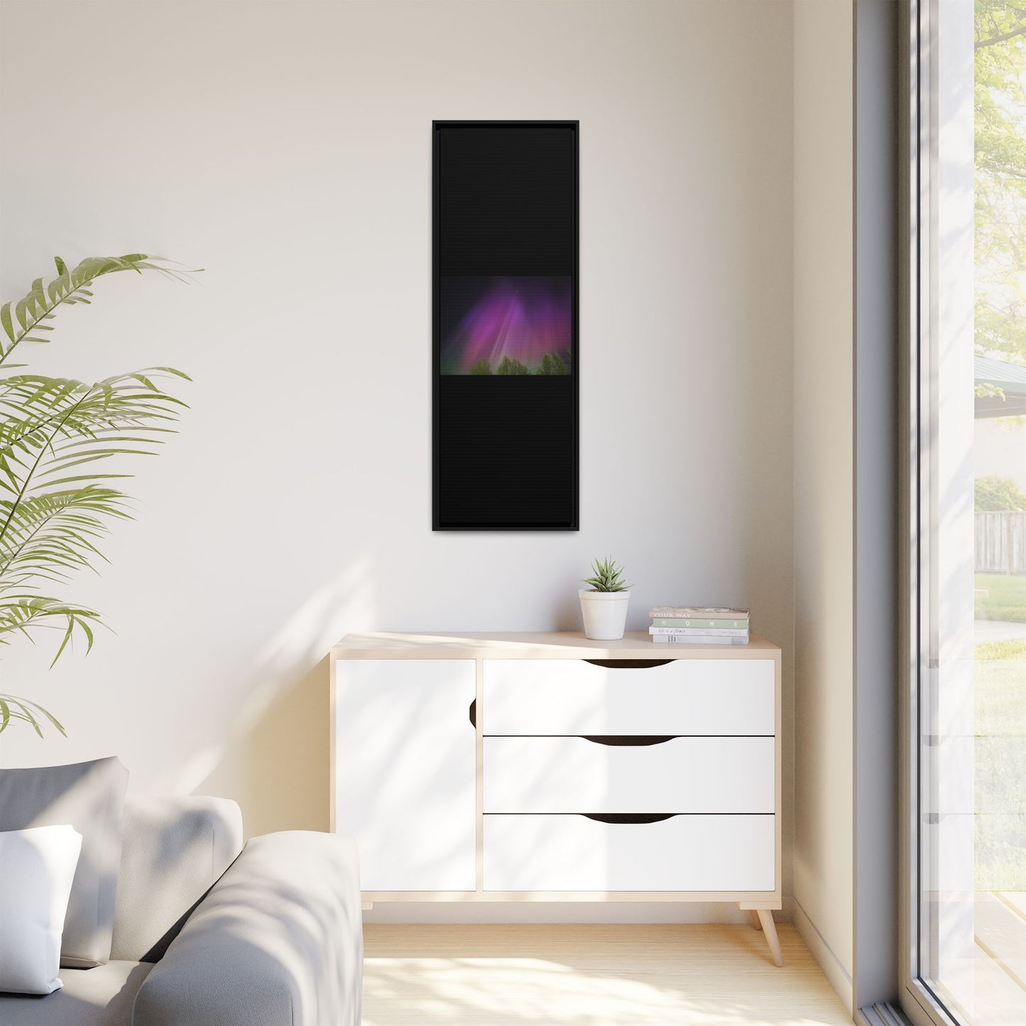 Quesnel BC northern lights Matte Canvas,