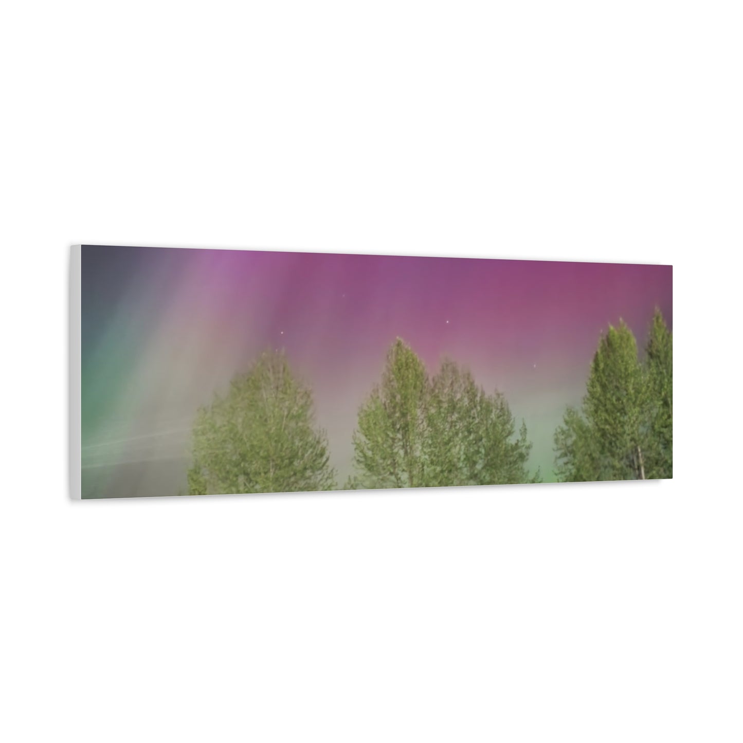 Quesnel BC northern lights 2 Matte Canvas