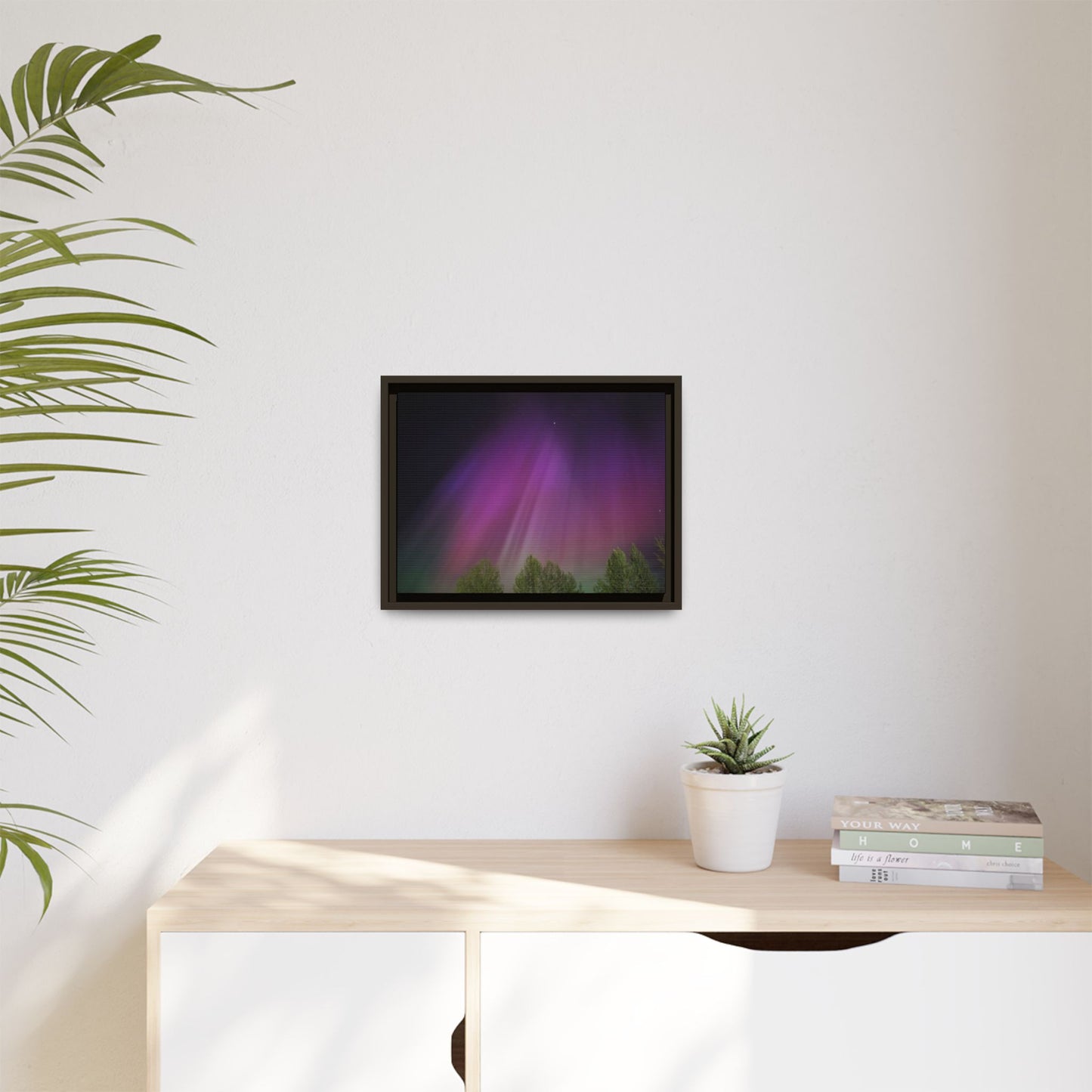 Quesnel BC northern lights Matte Canvas,