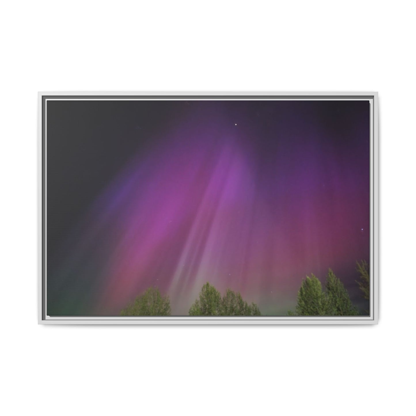Quesnel BC northern lights Matte Canvas,