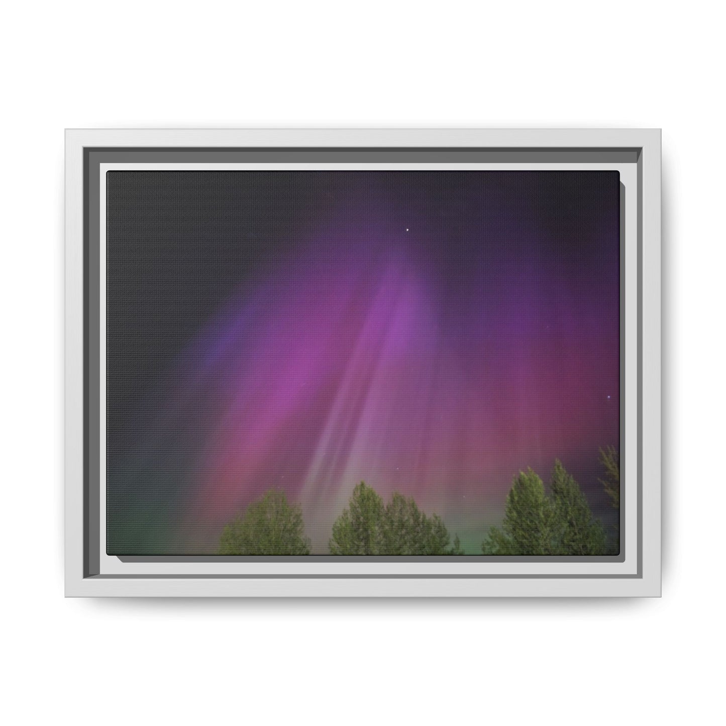 Quesnel BC northern lights Matte Canvas,