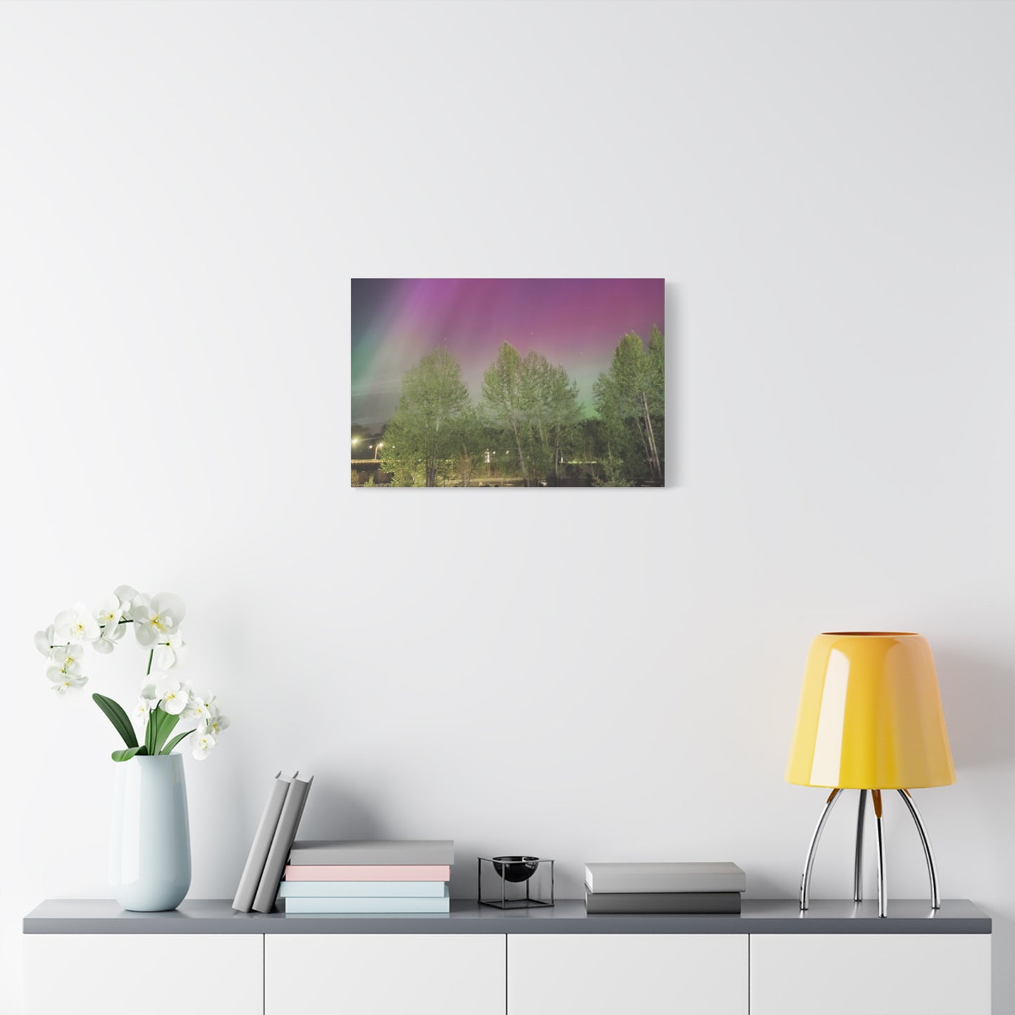 Quesnel BC northern lights 2 Matte Canvas