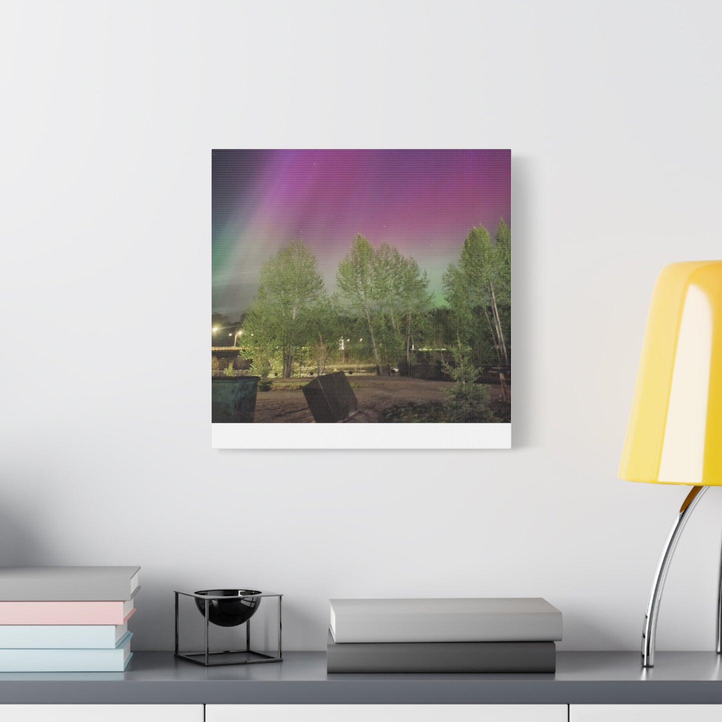 Quesnel BC northern lights 2 Matte Canvas