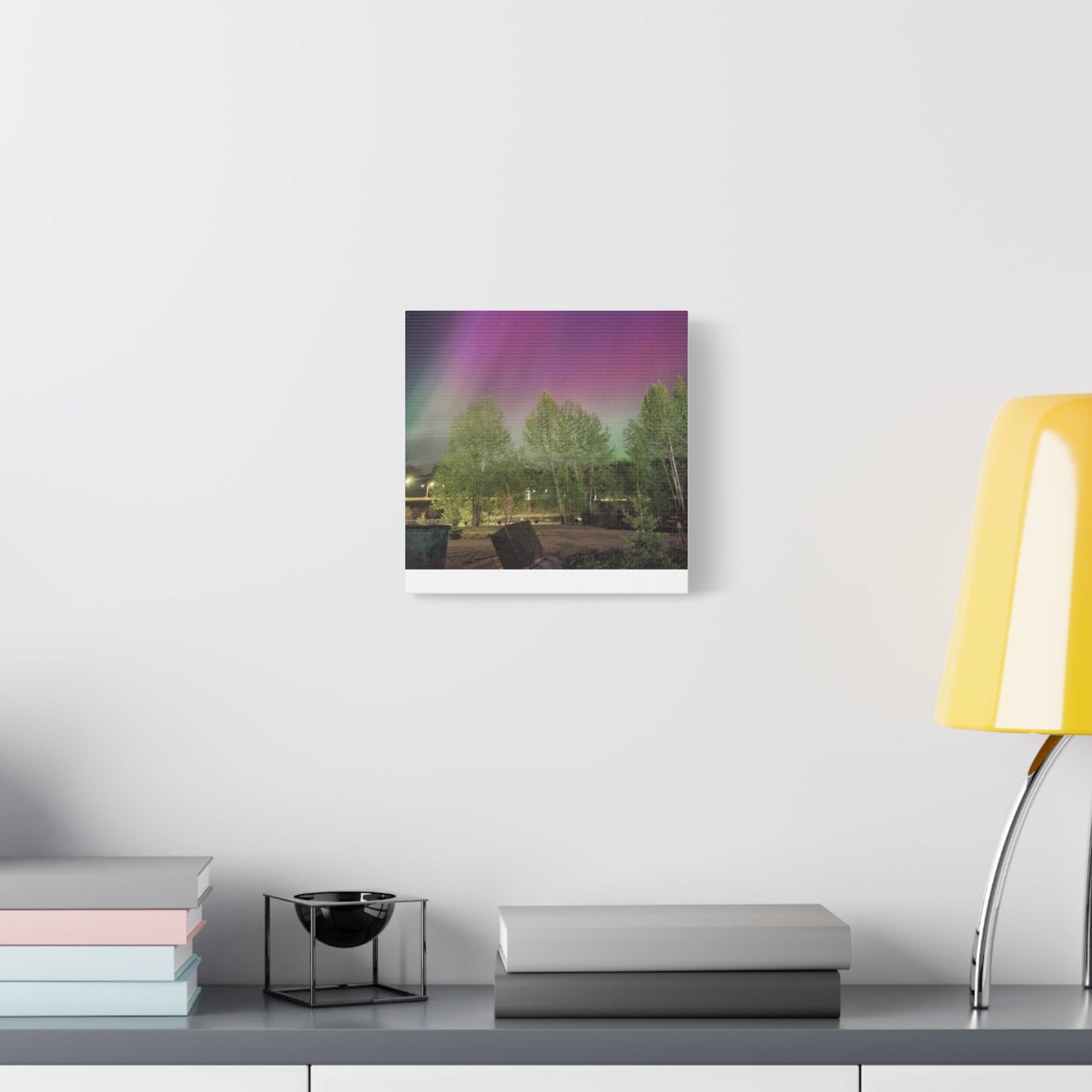 Quesnel BC northern lights 2 Matte Canvas
