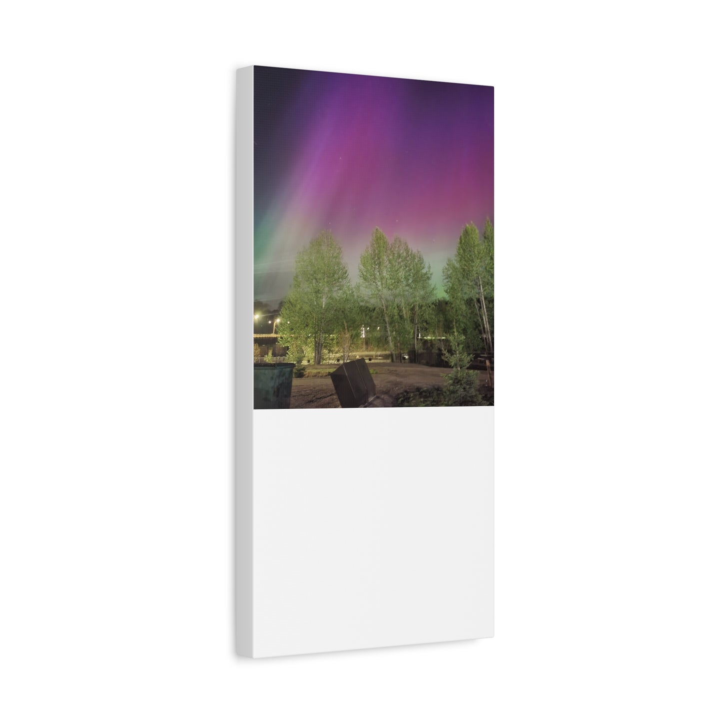 Quesnel BC northern lights 2 Matte Canvas