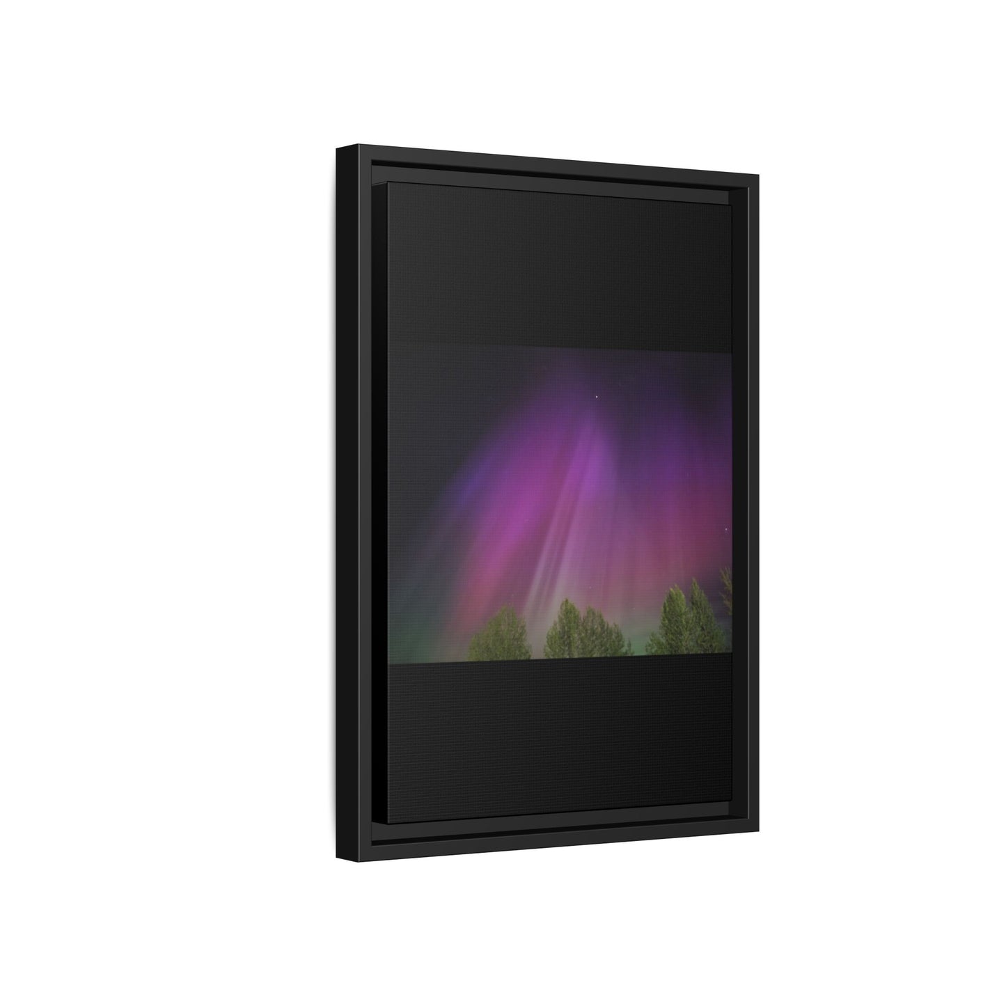 Quesnel BC northern lights Matte Canvas,