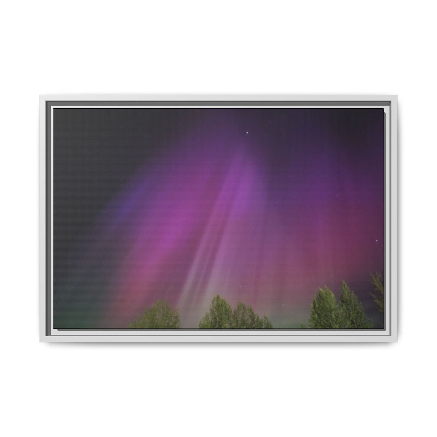 Quesnel BC northern lights Matte Canvas,