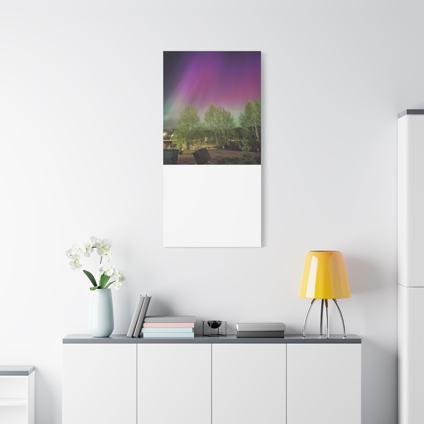 Quesnel BC northern lights 2 Matte Canvas