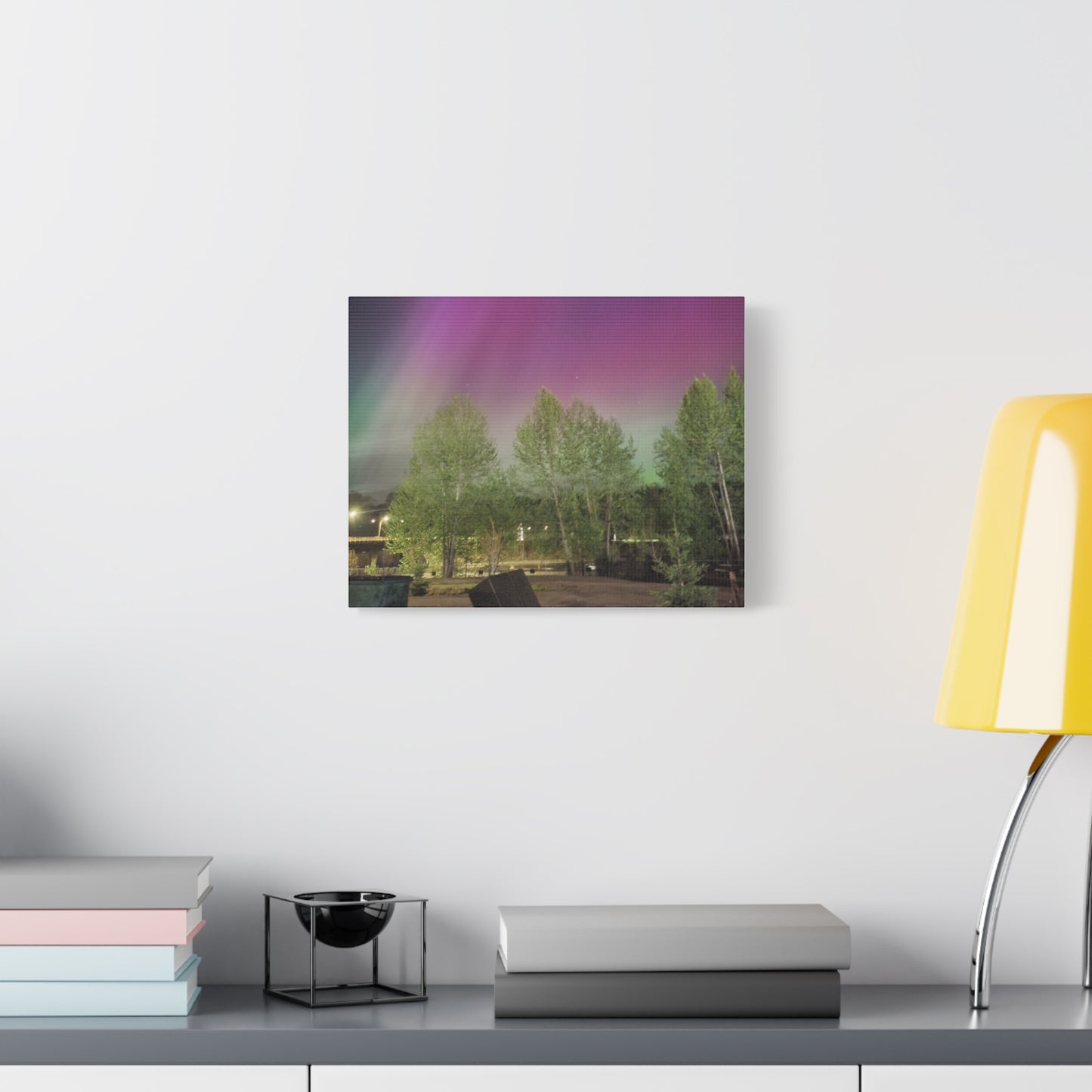 Quesnel BC northern lights 2 Matte Canvas