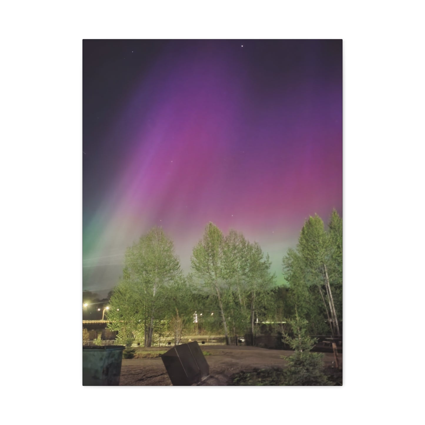 Quesnel downtown rv park BC aurora's Canvas Gallery Wraps