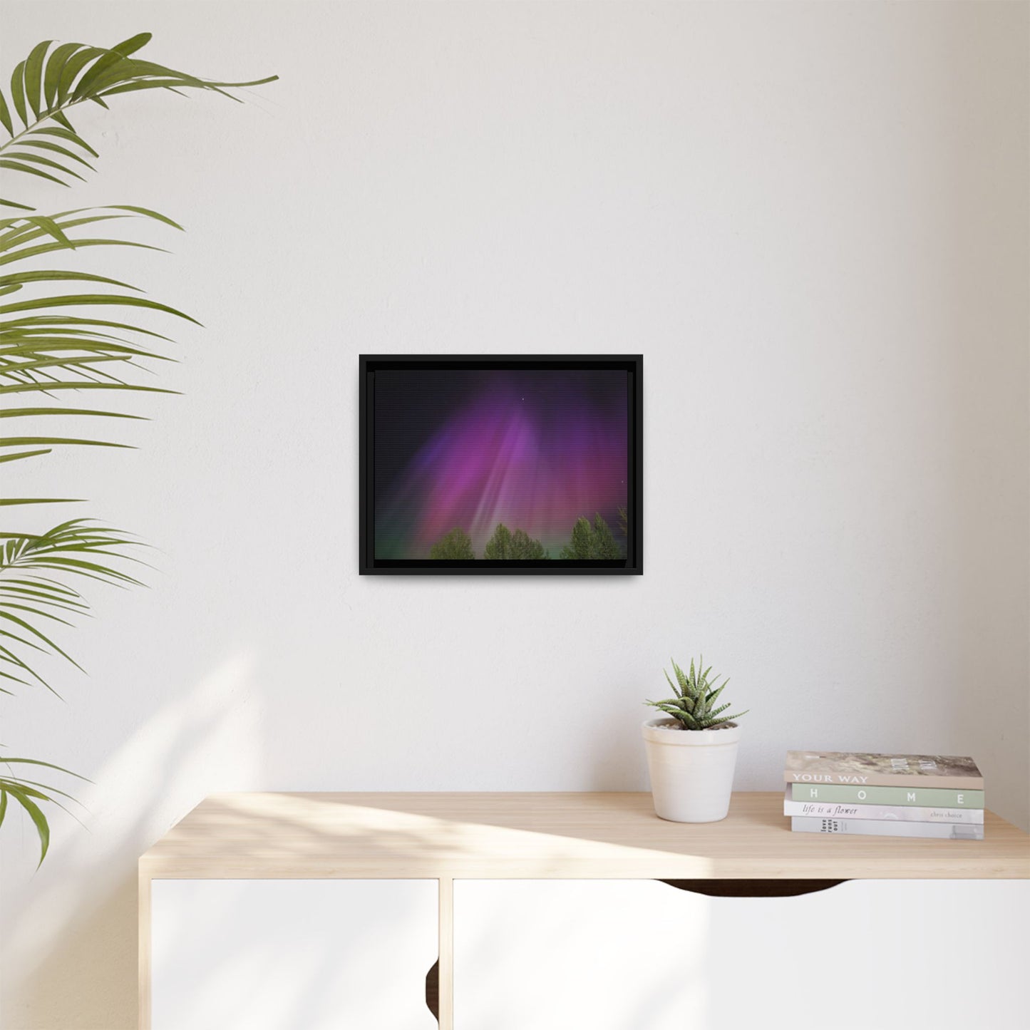 Quesnel BC northern lights Matte Canvas,