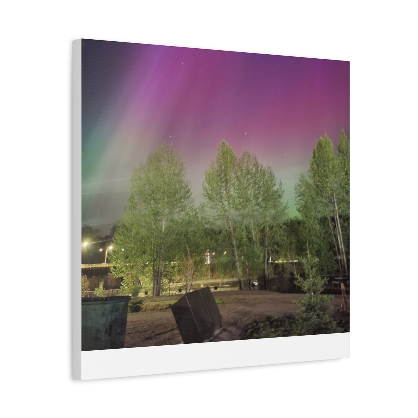 Quesnel BC northern lights 2 Matte Canvas