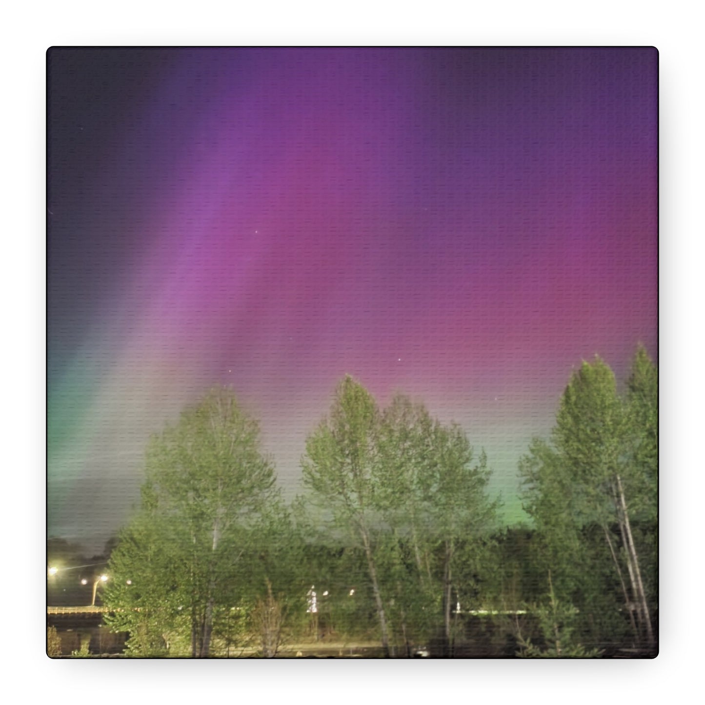 Quesnel downtown rv park BC aurora's Canvas Gallery Wraps