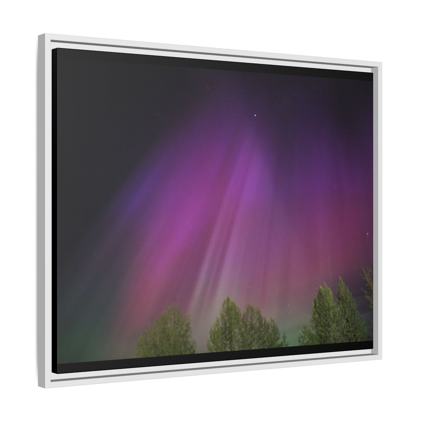 Quesnel BC northern lights Matte Canvas,