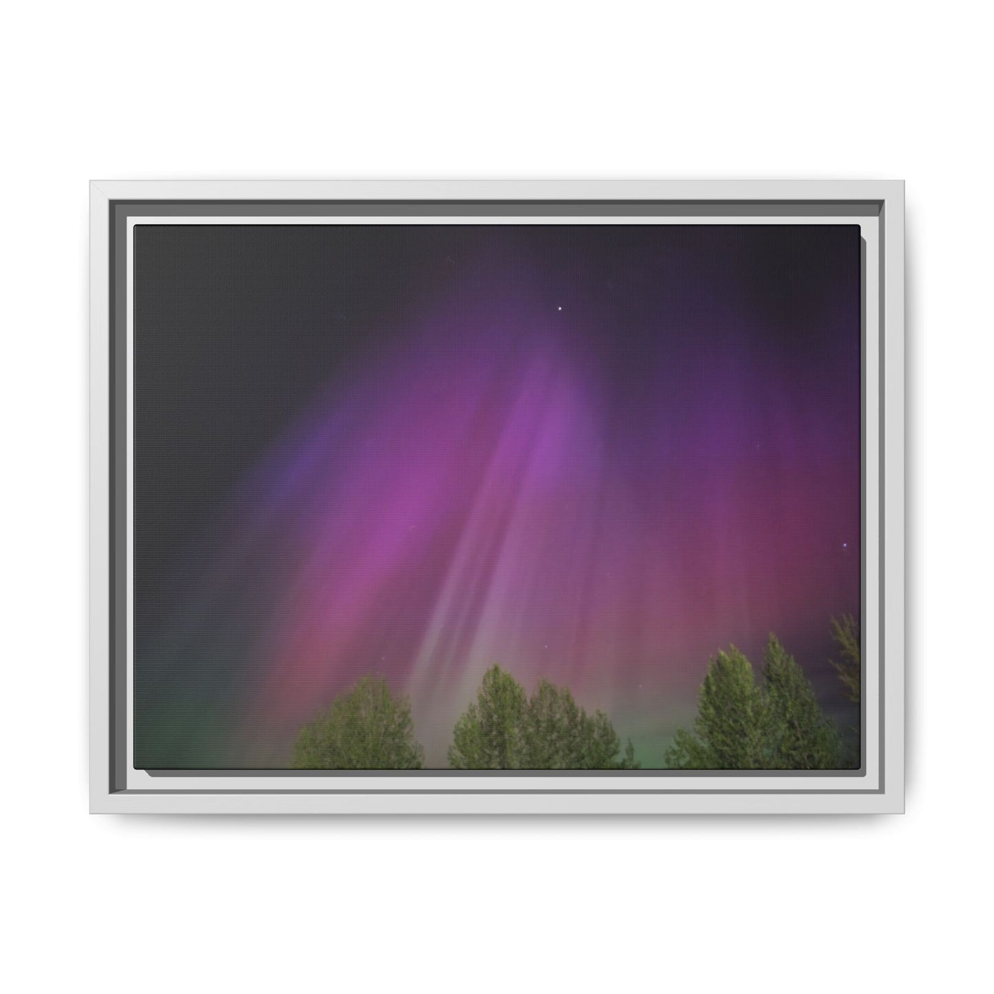 Quesnel BC northern lights Matte Canvas,