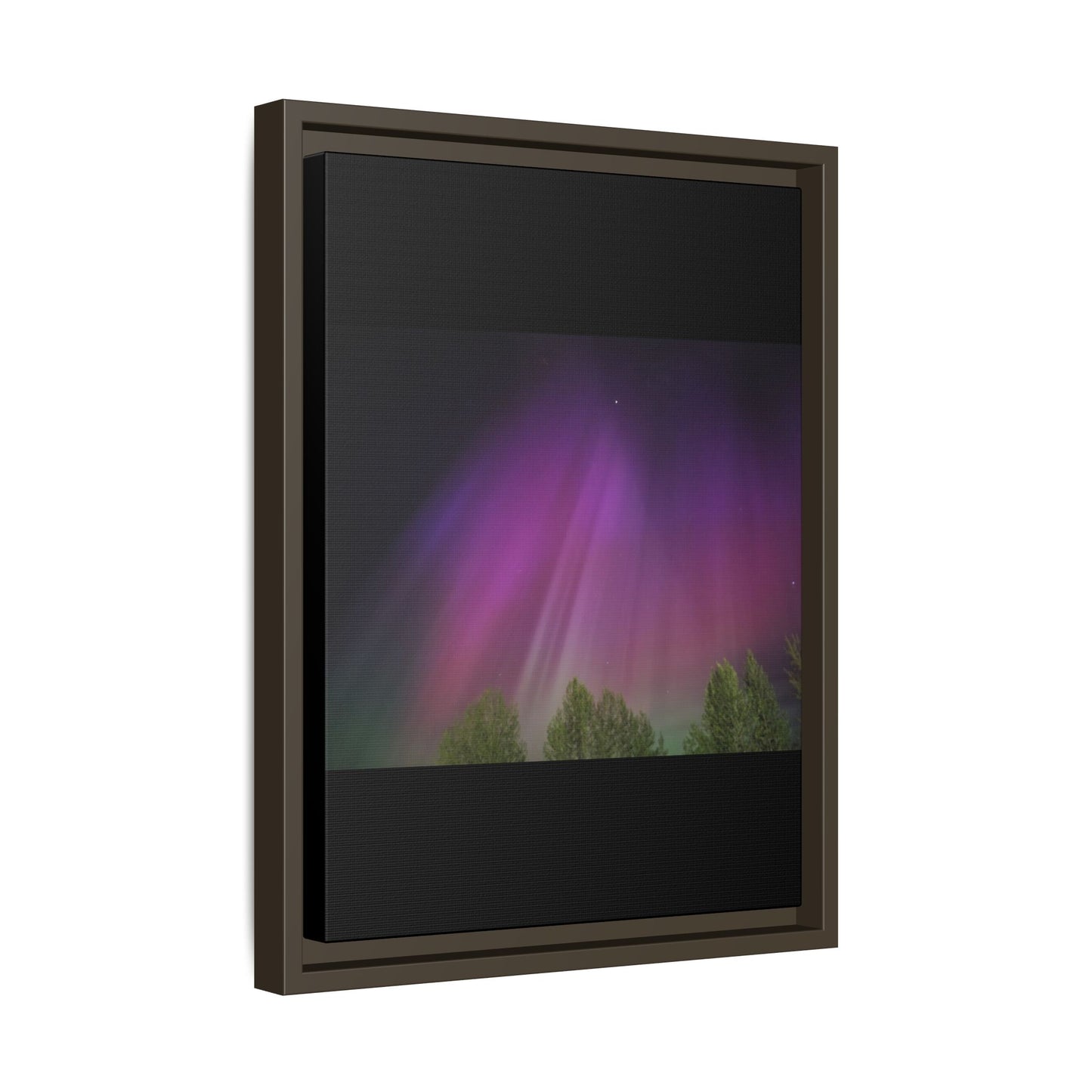 Quesnel BC northern lights Matte Canvas,
