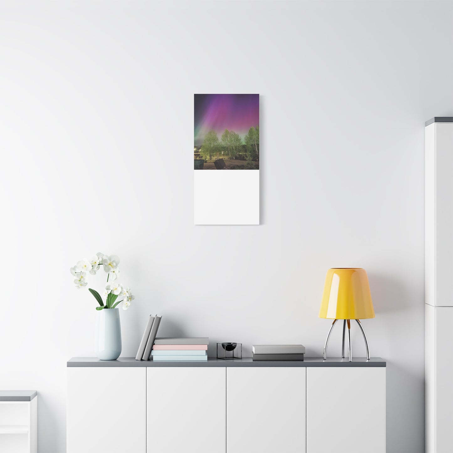 Quesnel BC northern lights 2 Matte Canvas