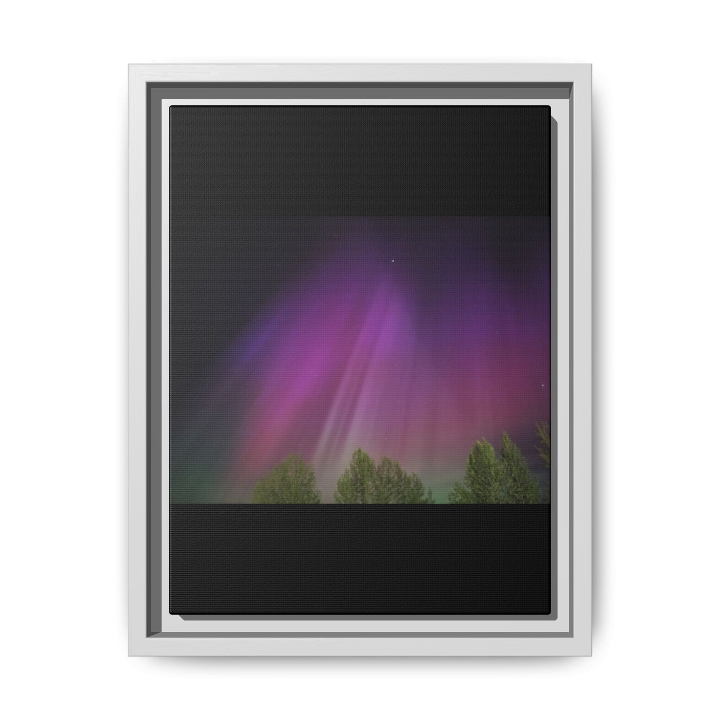 Quesnel BC northern lights Matte Canvas,