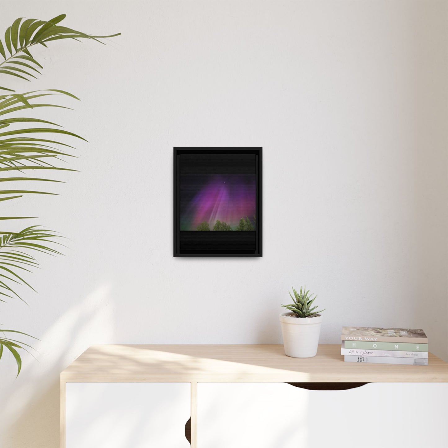 Quesnel BC northern lights Matte Canvas,