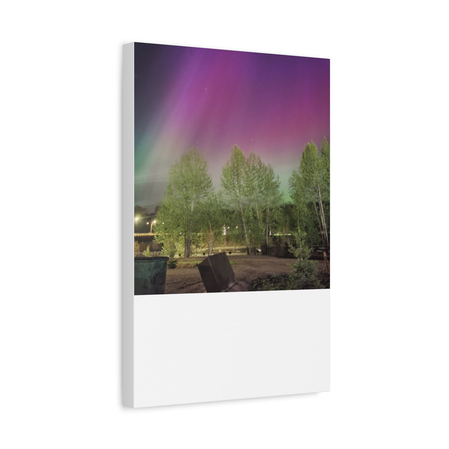 Quesnel BC northern lights 2 Matte Canvas