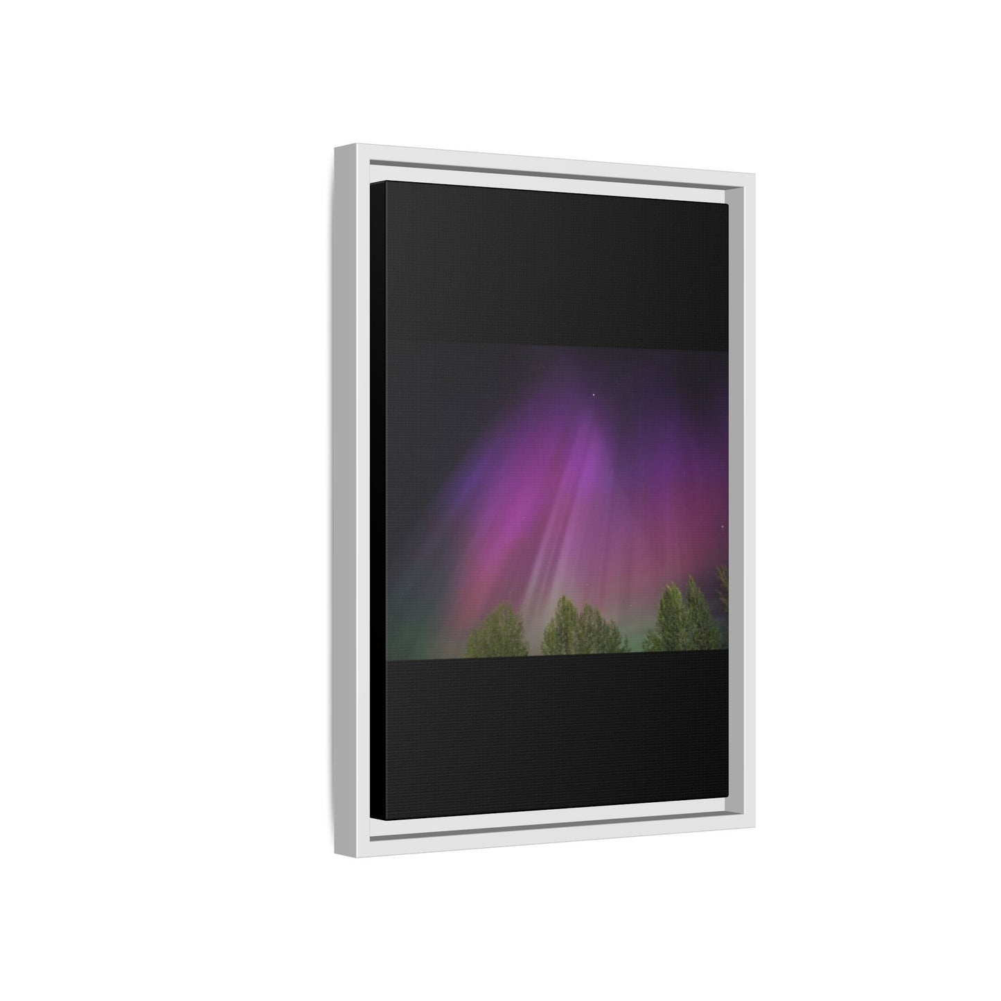 Quesnel BC northern lights Matte Canvas,