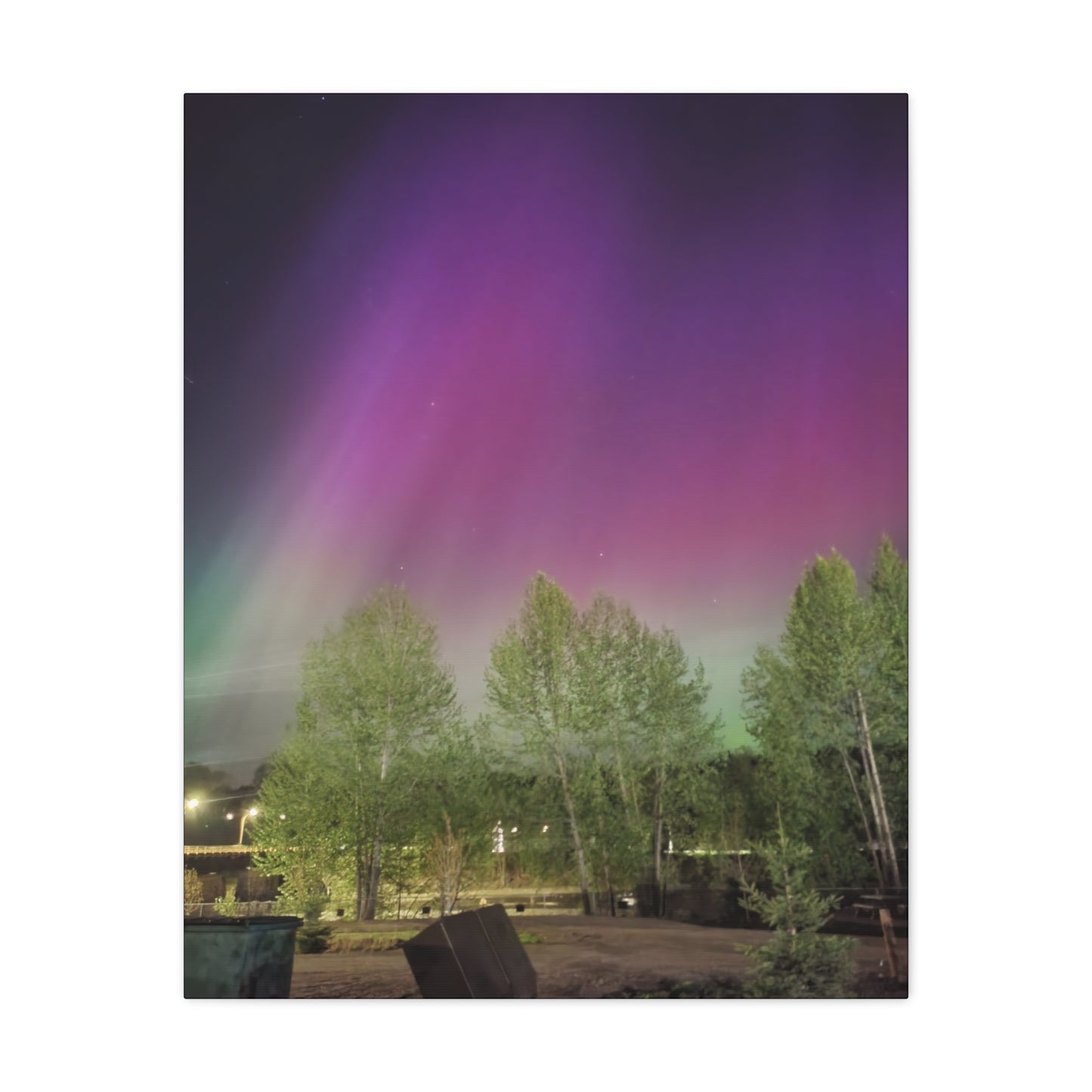 Quesnel downtown rv park BC aurora's Canvas Gallery Wraps