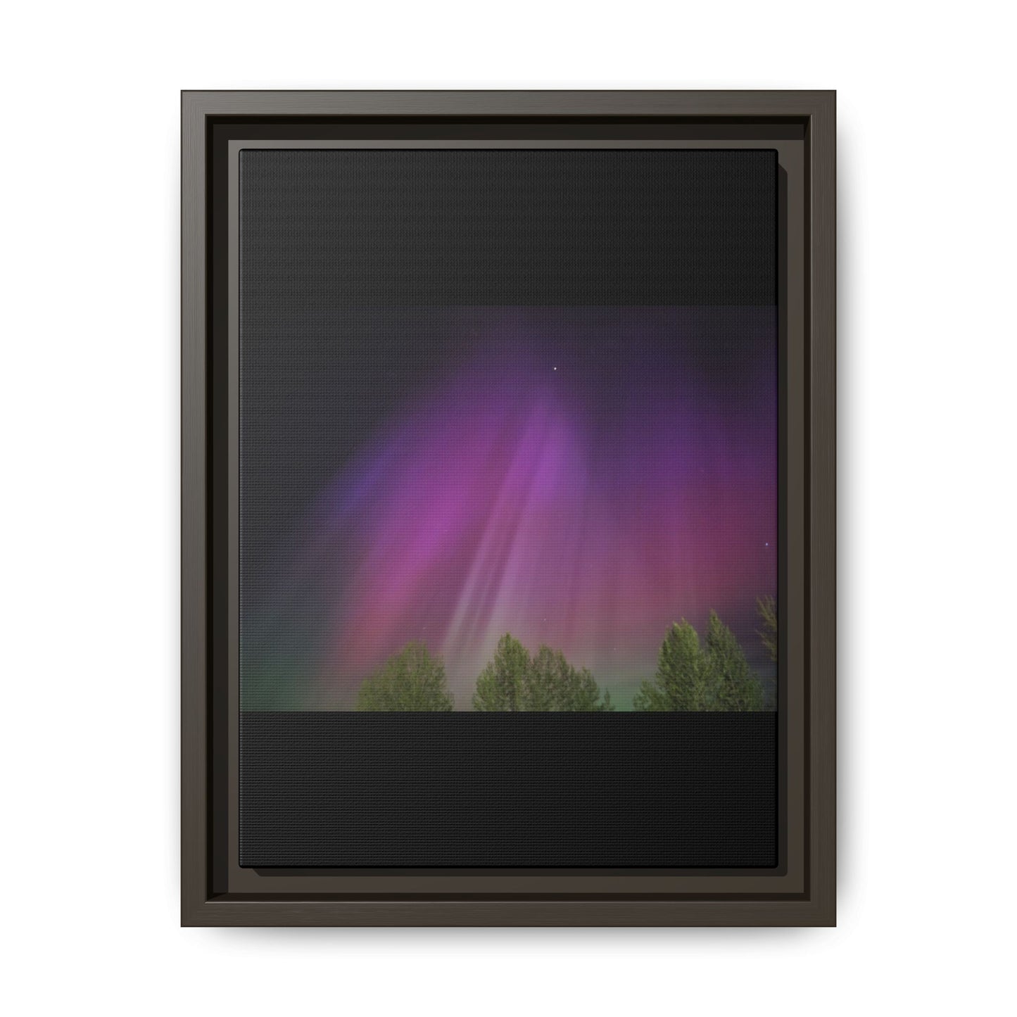 Quesnel BC northern lights Matte Canvas,