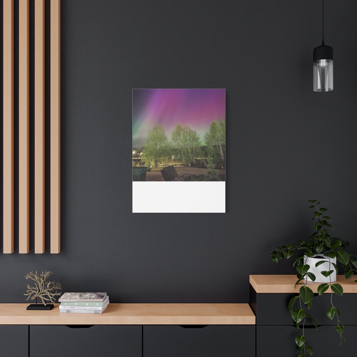 Quesnel BC northern lights 2 Matte Canvas