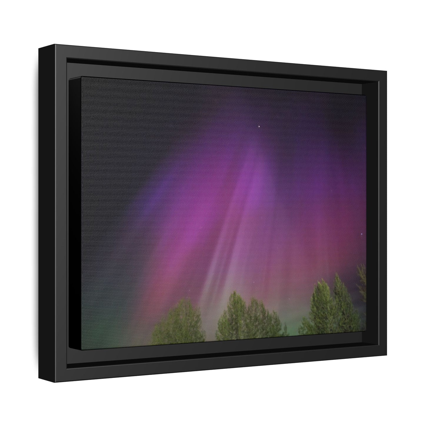 Quesnel BC northern lights Matte Canvas,