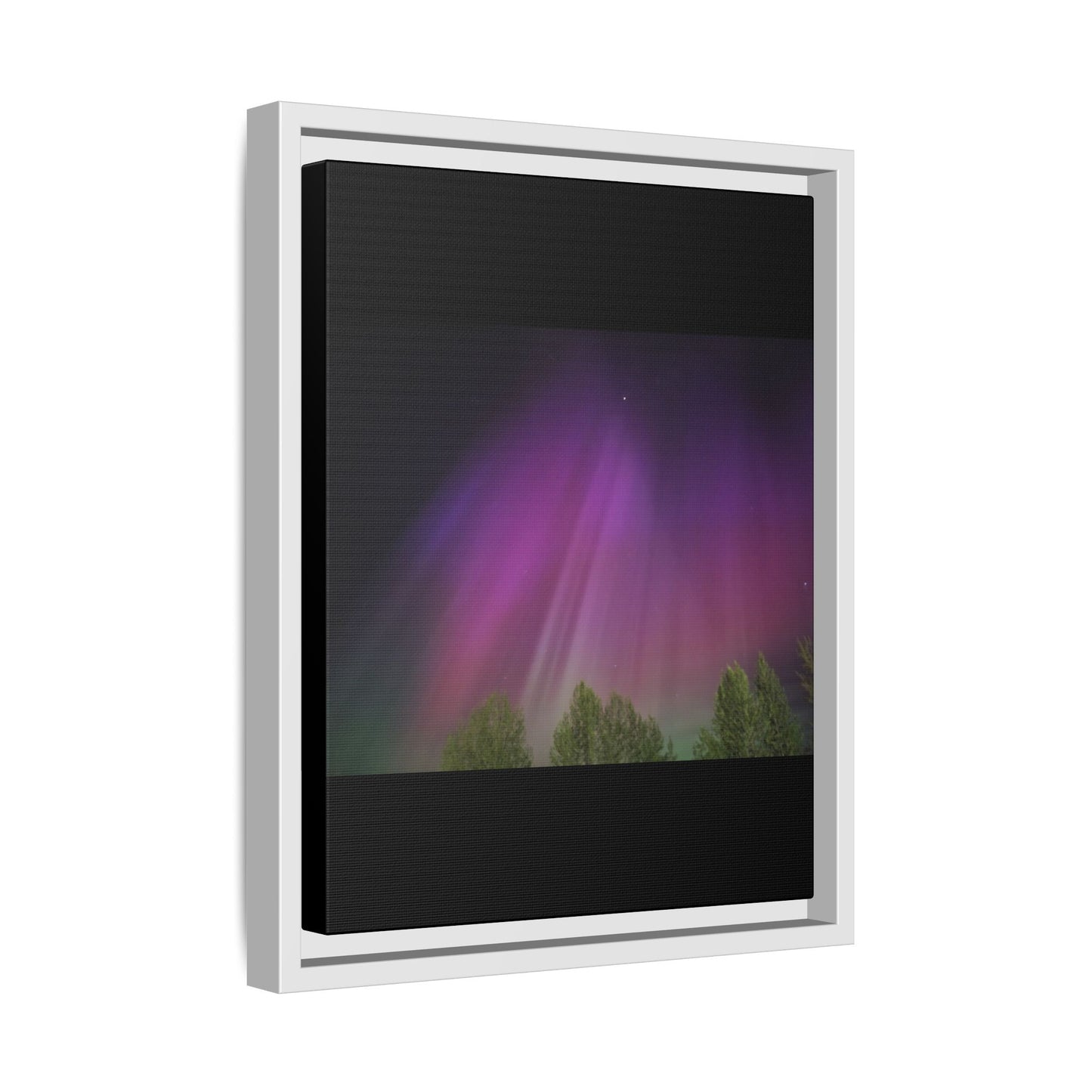 Quesnel BC northern lights Matte Canvas,