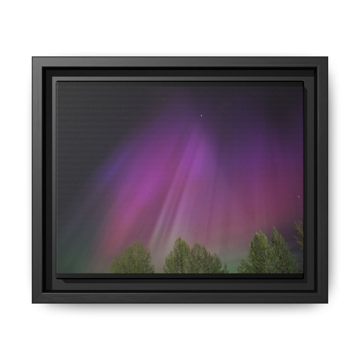 Quesnel BC northern lights Matte Canvas,