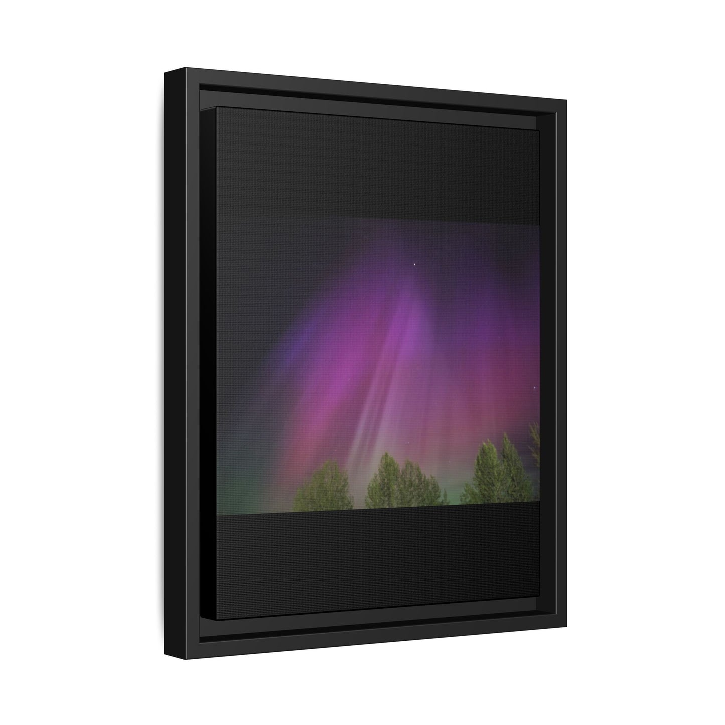 Quesnel BC northern lights Matte Canvas,