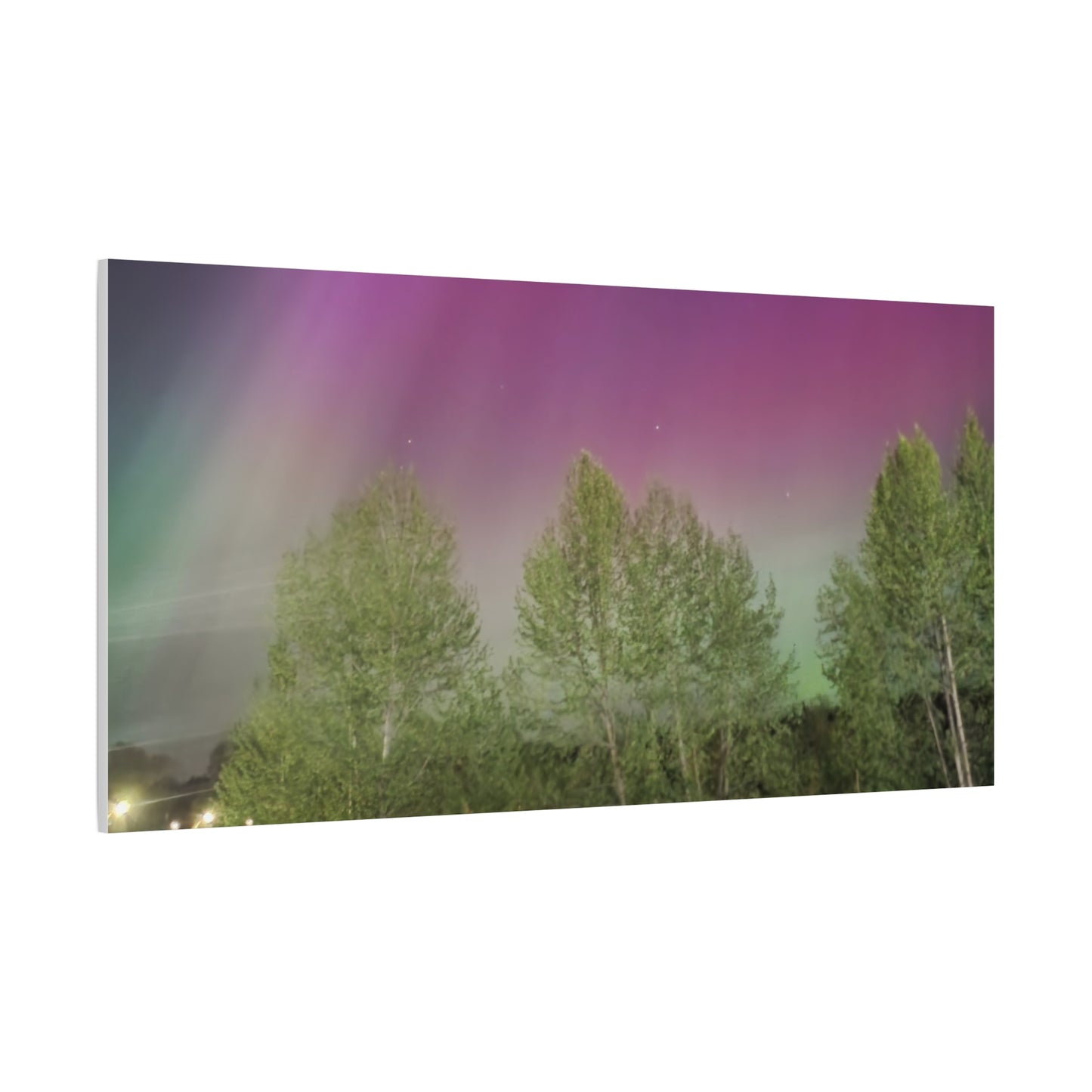 Quesnel BC northern lights 2 Matte Canvas