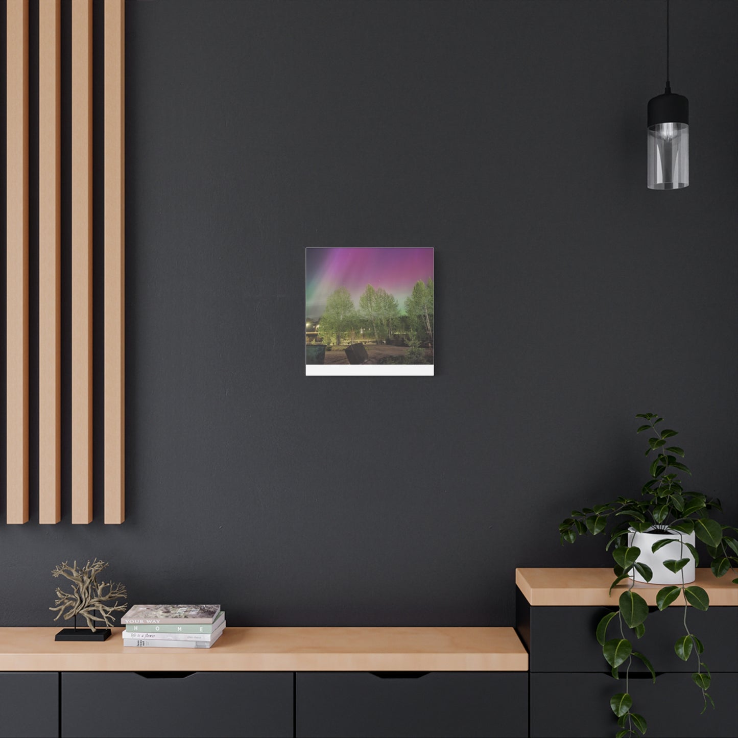 Quesnel BC northern lights 2 Matte Canvas