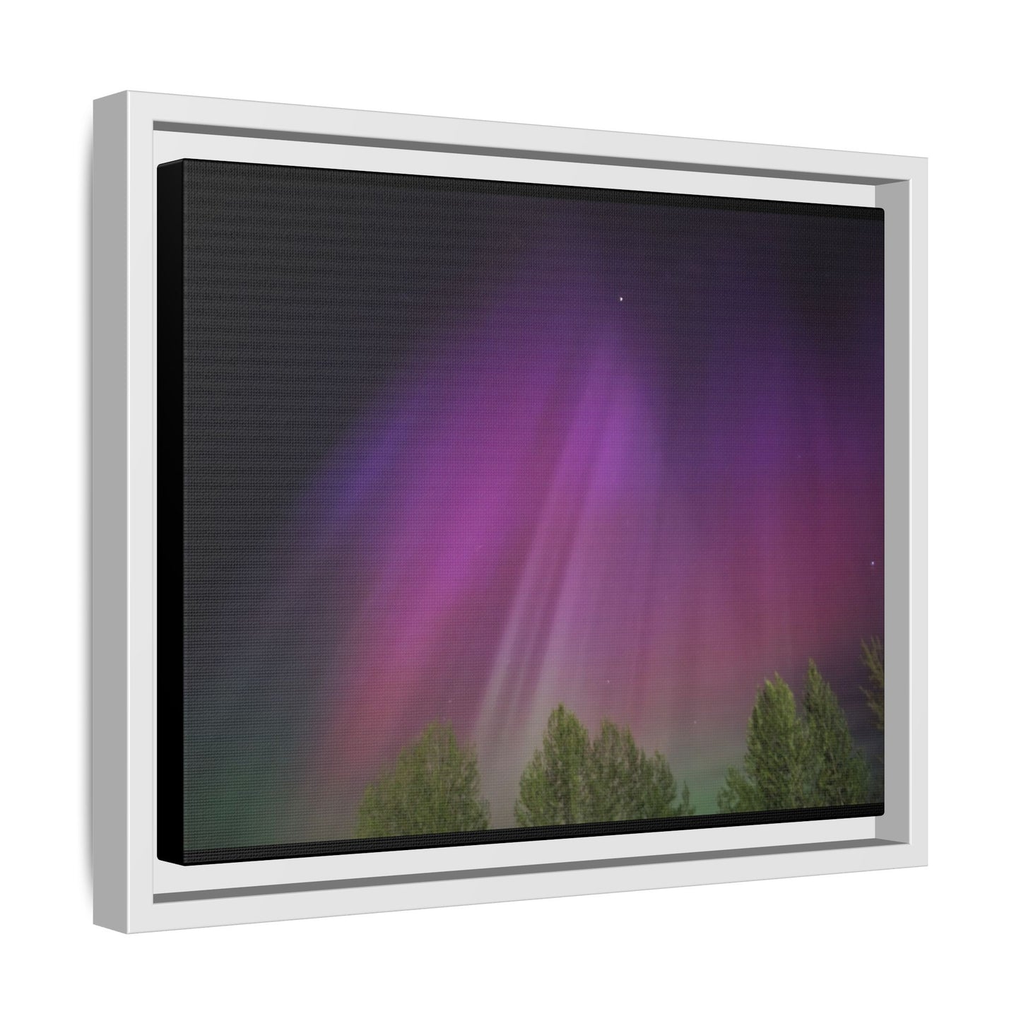 Quesnel BC northern lights Matte Canvas,