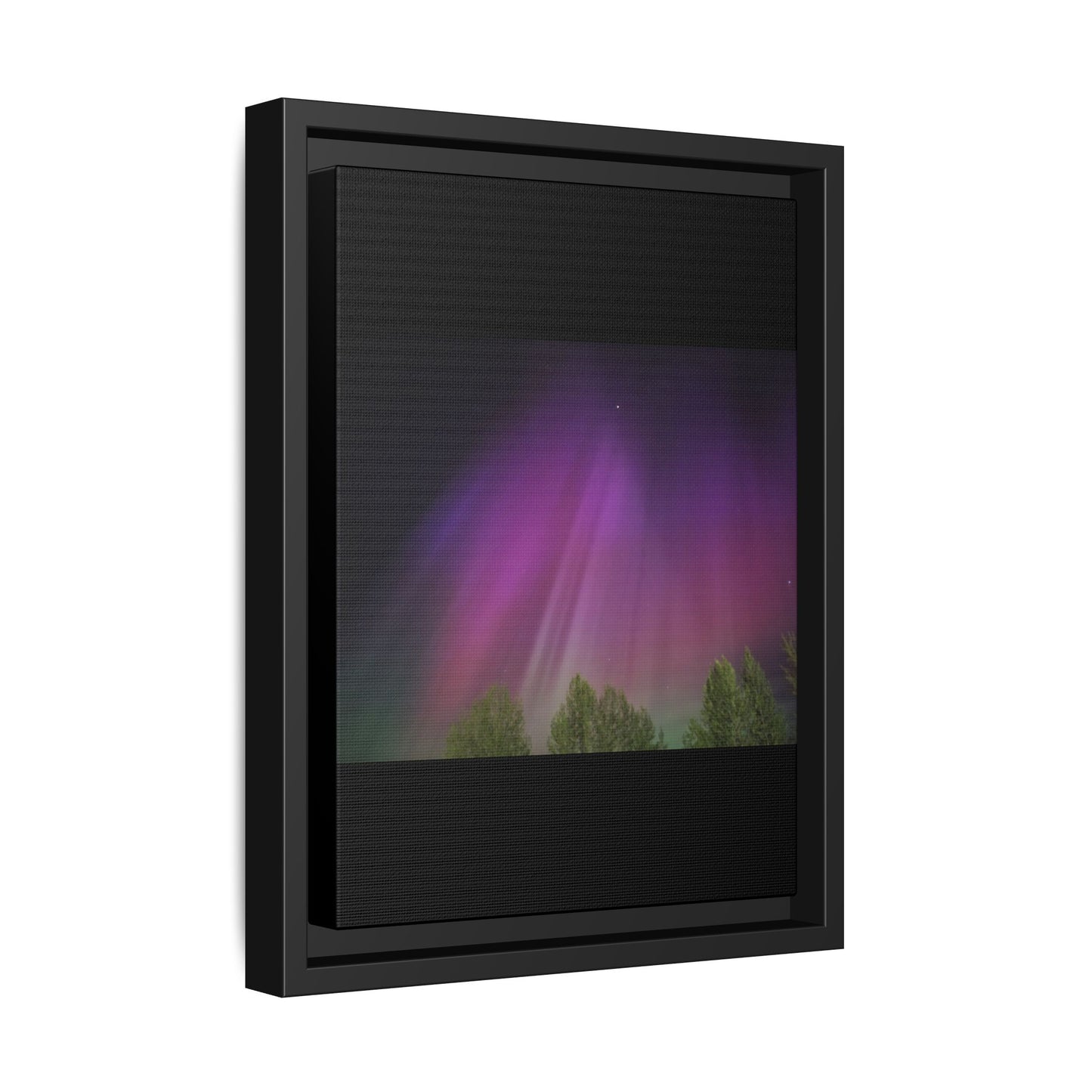 Quesnel BC northern lights Matte Canvas,