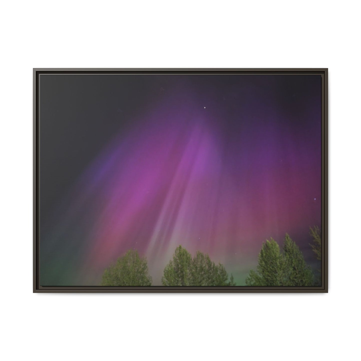 Quesnel BC northern lights Matte Canvas,