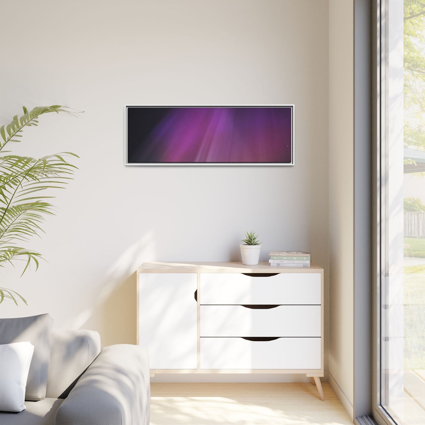 Quesnel BC northern lights Matte Canvas,