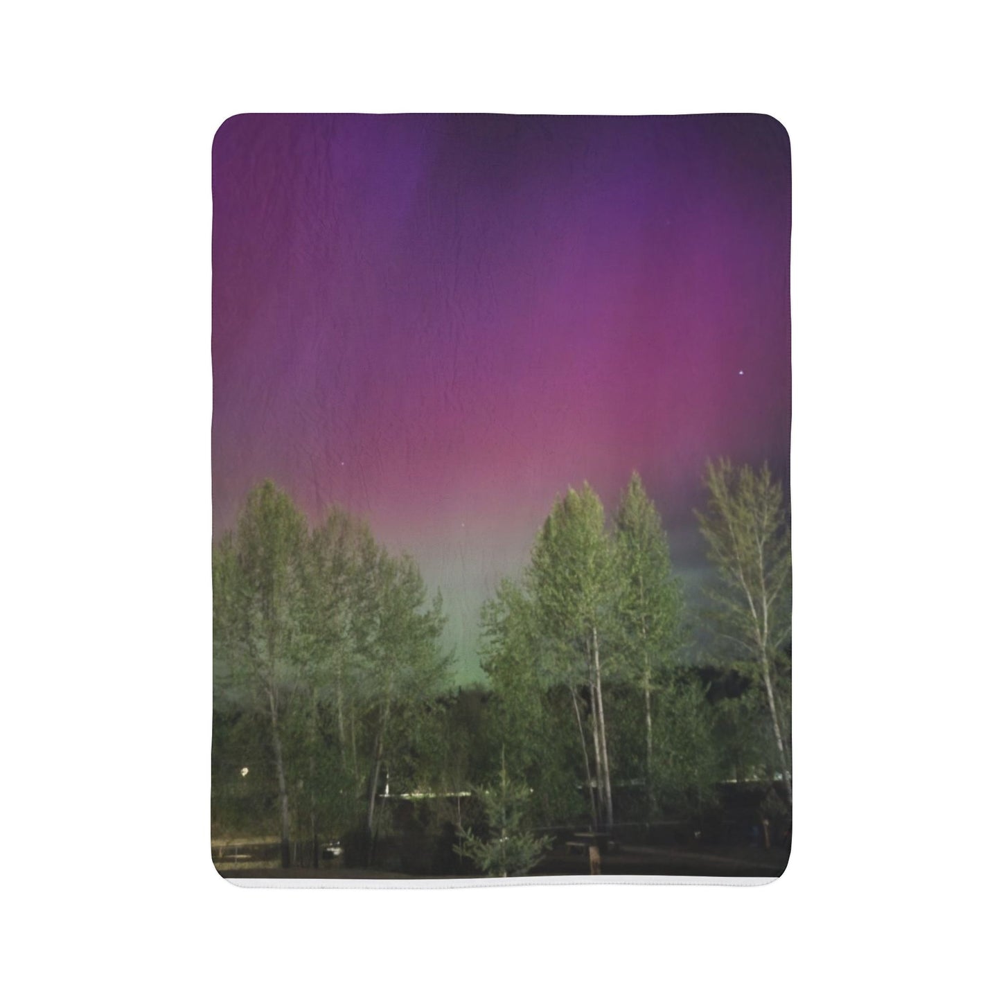 northern lights Fleece Sherpa Blanket