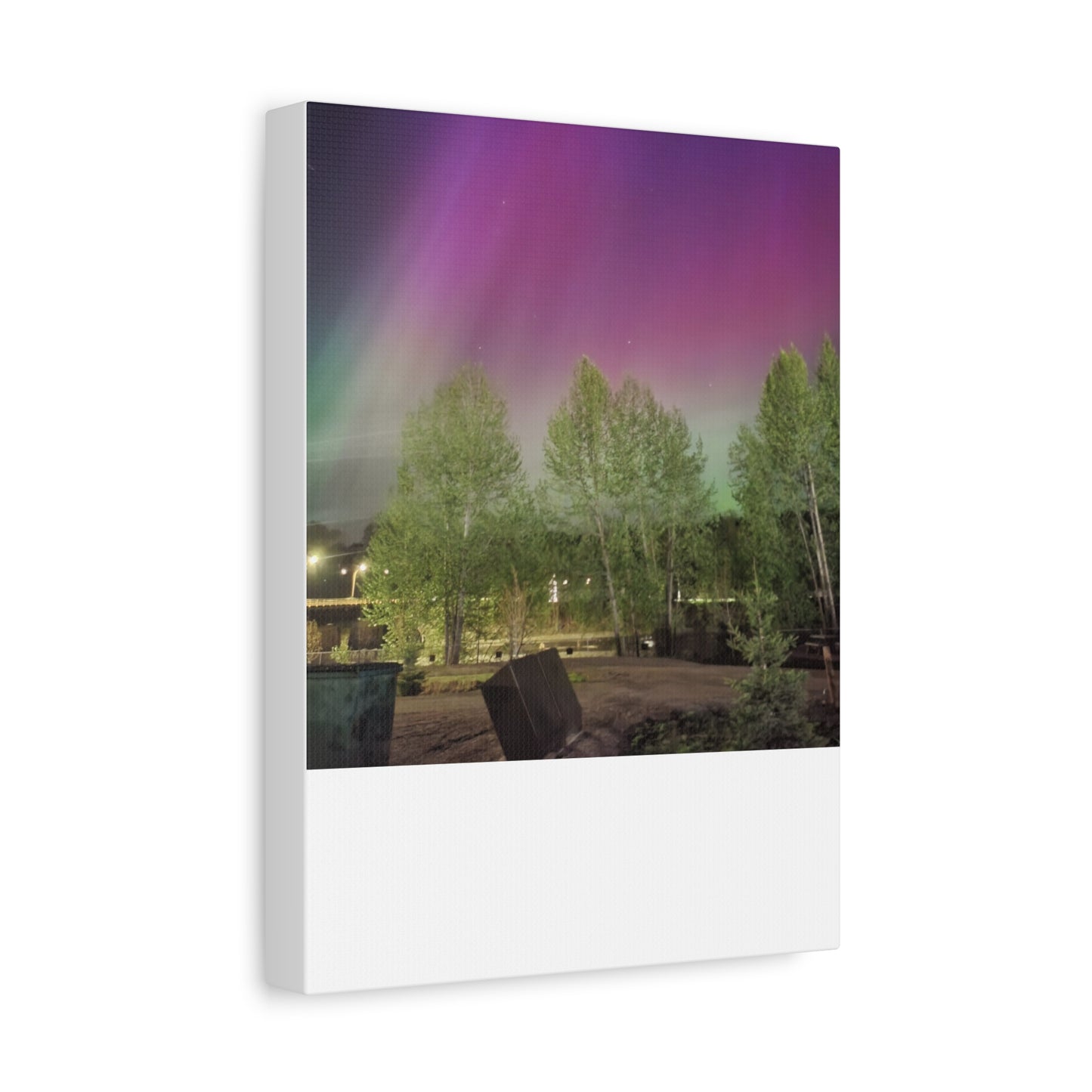 Quesnel BC northern lights 2 Matte Canvas