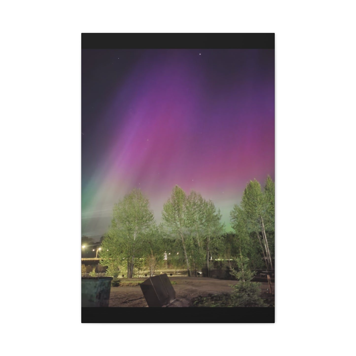 Quesnel downtown rv park BC aurora's Canvas Gallery Wraps